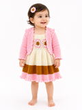 Handmade duo woollen set Koti & frock