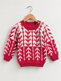 Handmade baby dual colour woollen sweater
