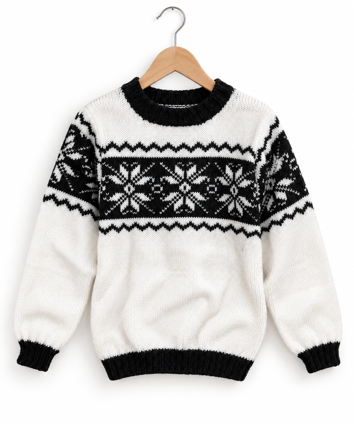 Handmade baby woollen chest design full sleeves sweater
